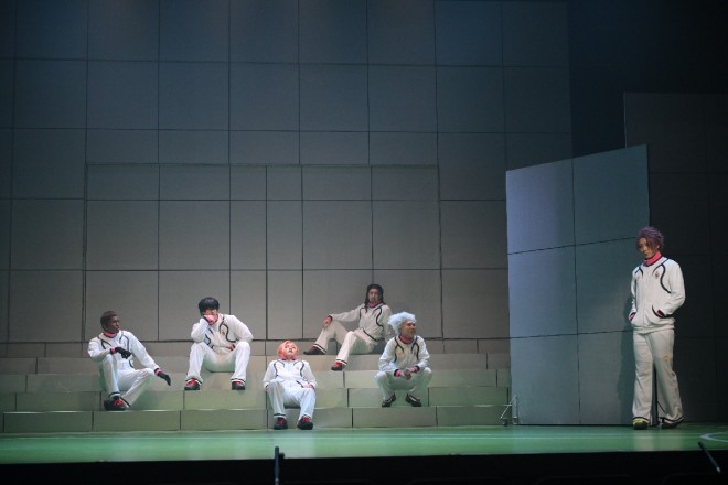 A scene from the final rehearsal of Blue Lock 4th STAGE